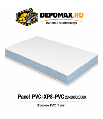 Panel PVC-XPS-PVC 20 x 2000 x 3000 mm, PVC 1 mm Panel PVC-XPS-PVC 20 x 2000 x 3000 mm, PVC 1 mm